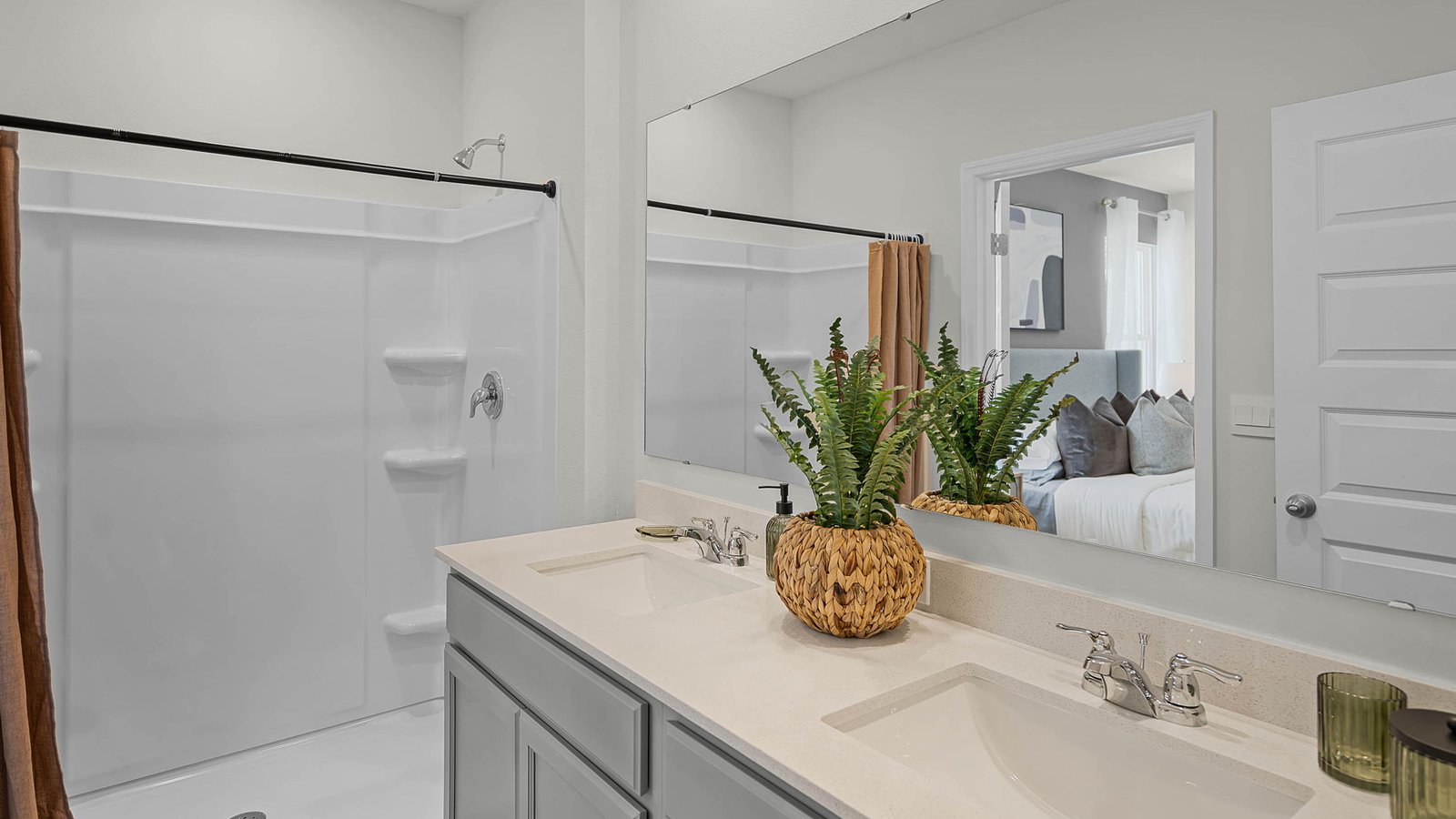 Primary bathroom with walk in shower