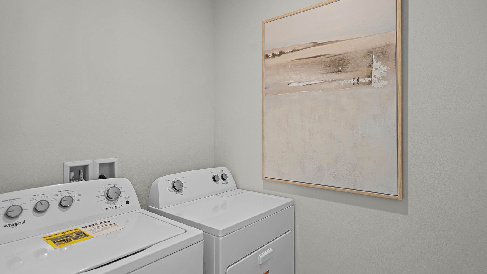 Laundry room with machines