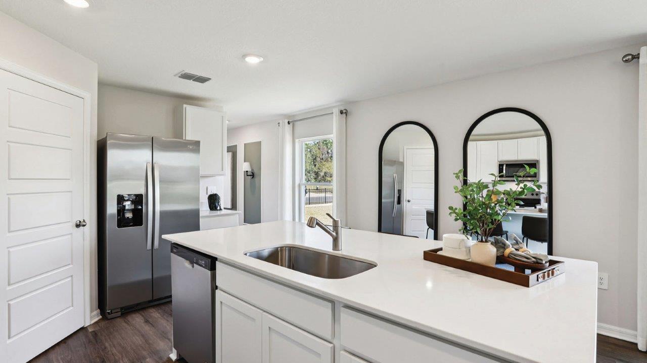 Kitchen island with sink