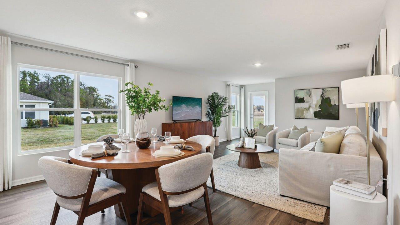 Dining room with open layout