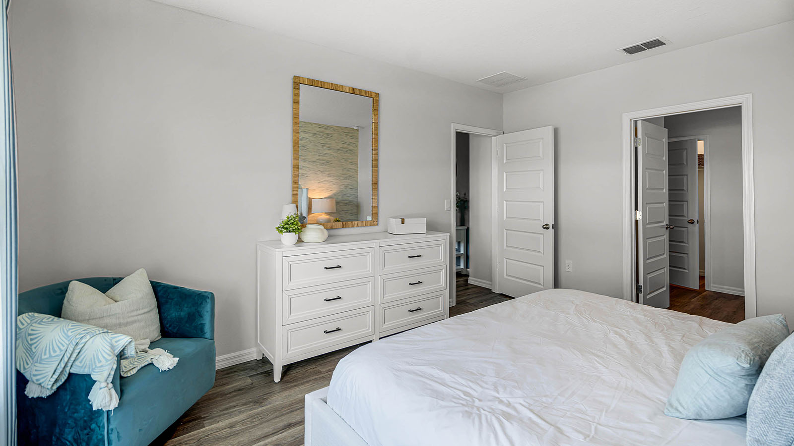 Primary bedroom with private bathroom