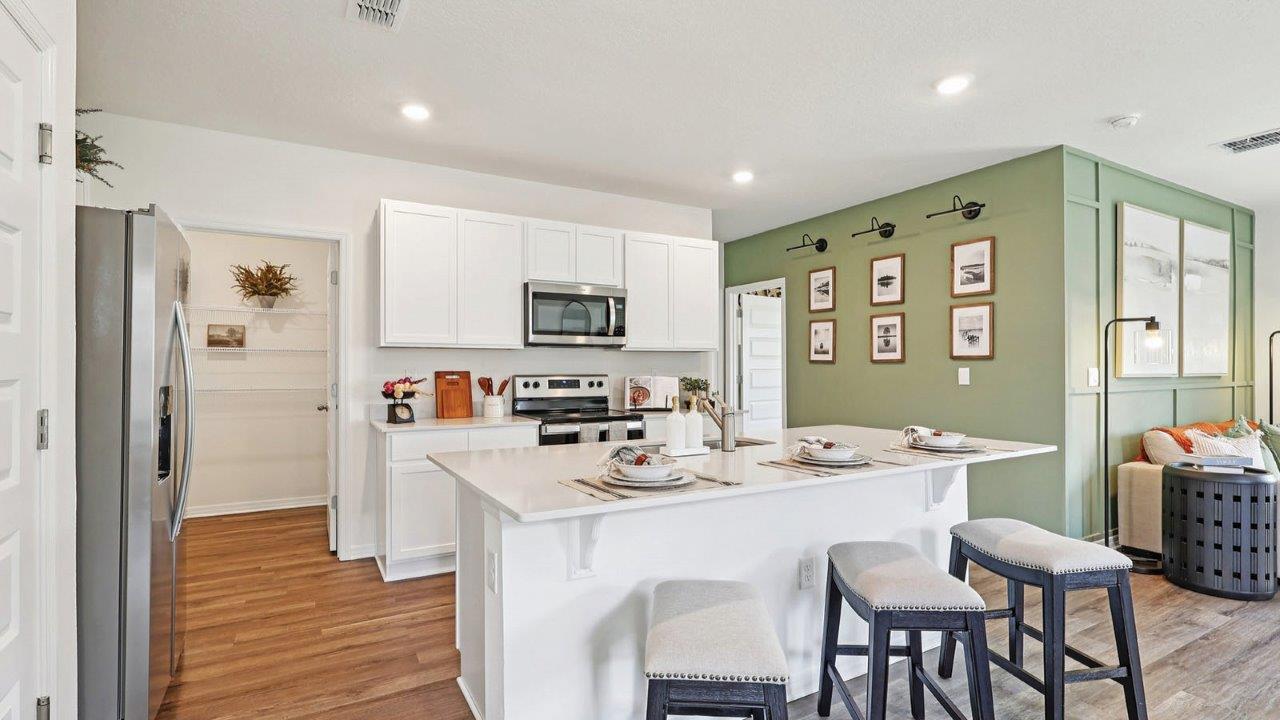 View of the kitchen
