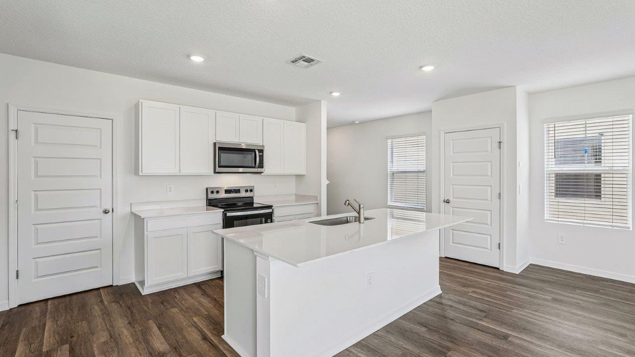 Kitchen island and pantry