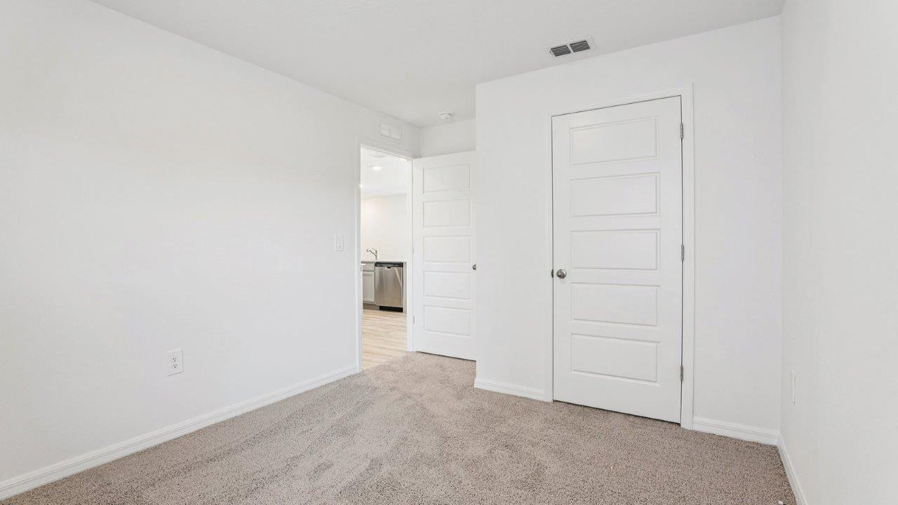 Guest bedroom with closet