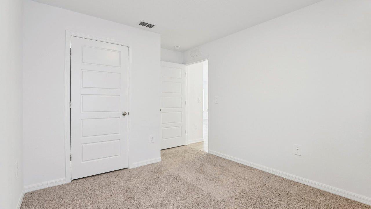 Guest bedroom with closet