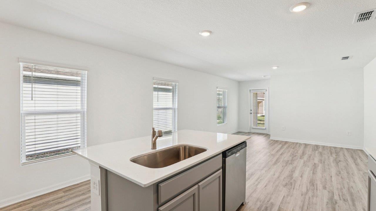 Kitchen island with sink