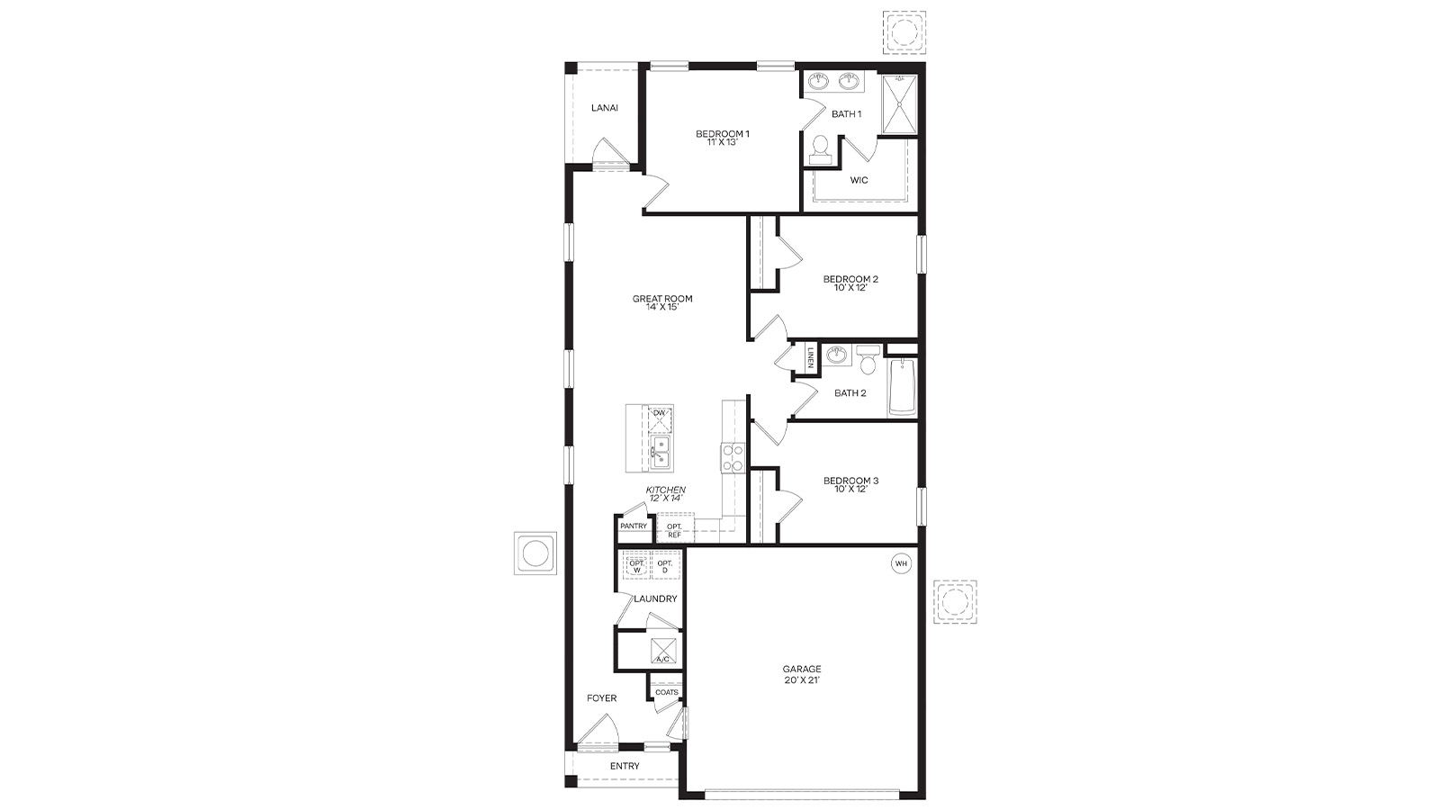 floorplan of Downing