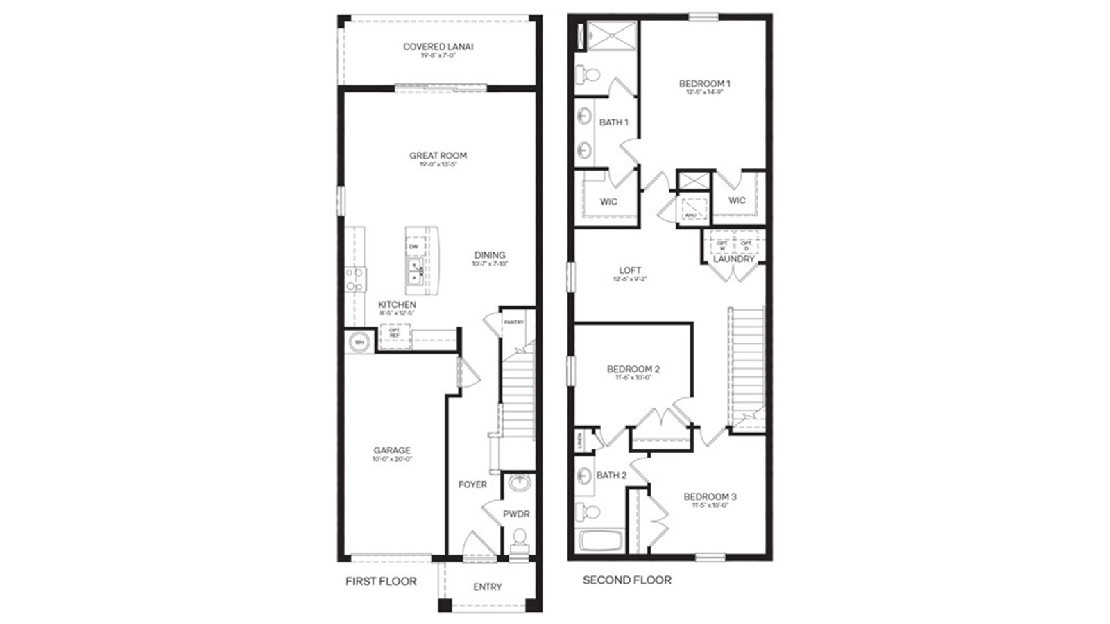 Vale first and second floor layout