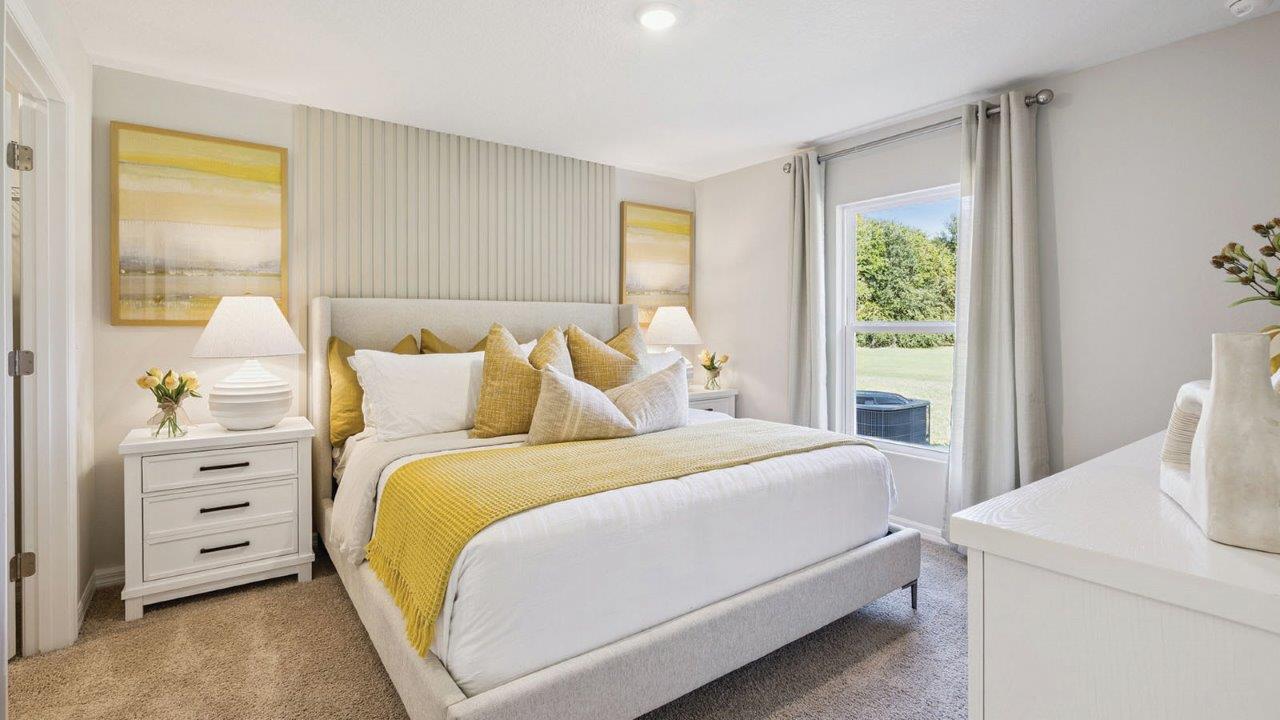 Primary Bedroom with king size bed and 2 nightstands