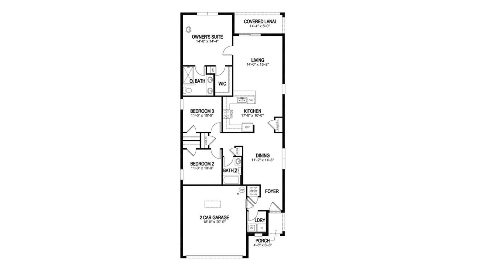 2D floor plan of the Allex