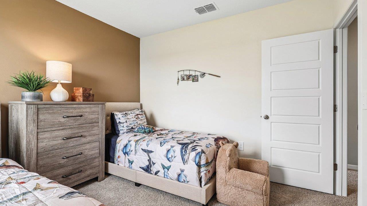 Kids bedroom with fishing decor