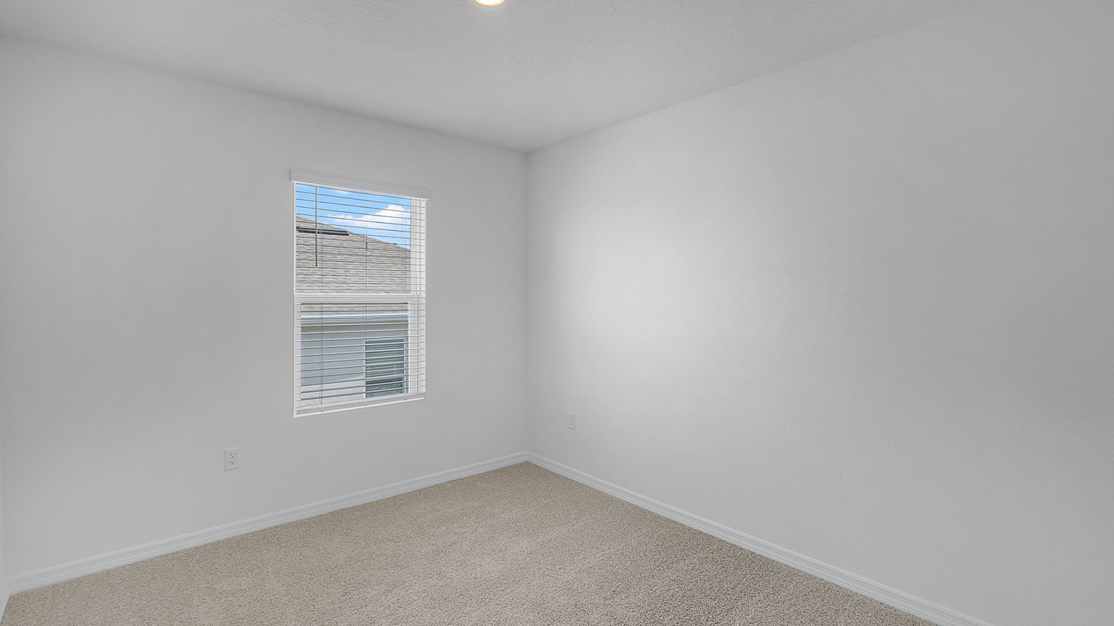 Guest bedroom with carpet
