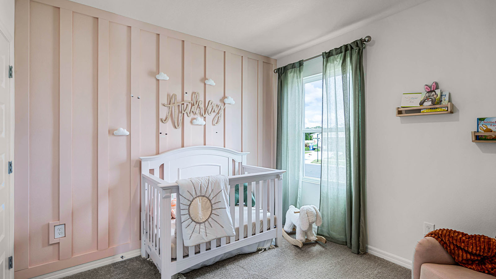 nursey room decorated for a girl