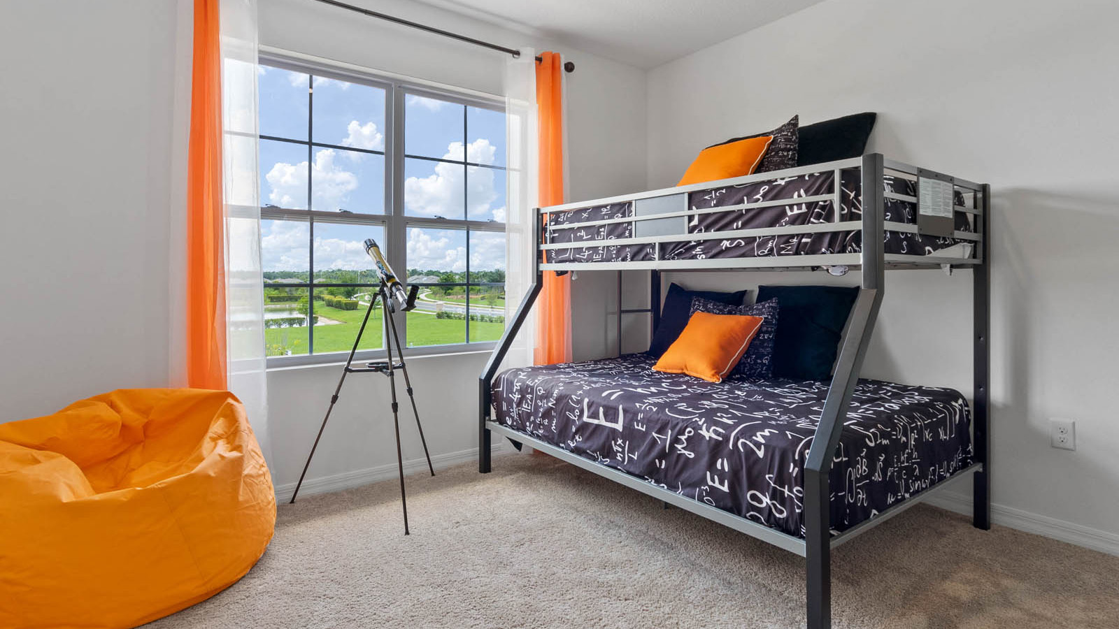 Guest bedroom with bunk bed