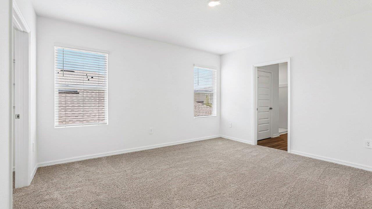 Spacious primary bedroom with ensuite bathroom