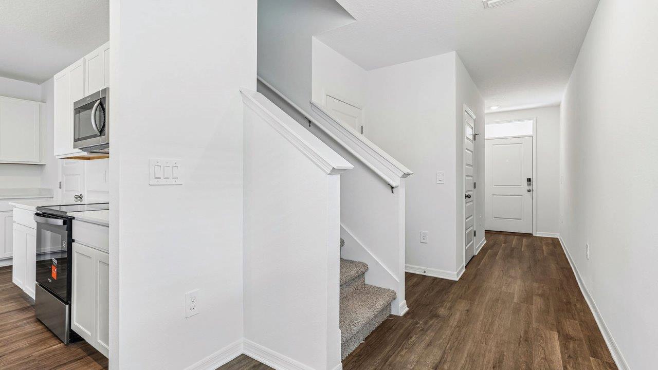Entry way and stairs