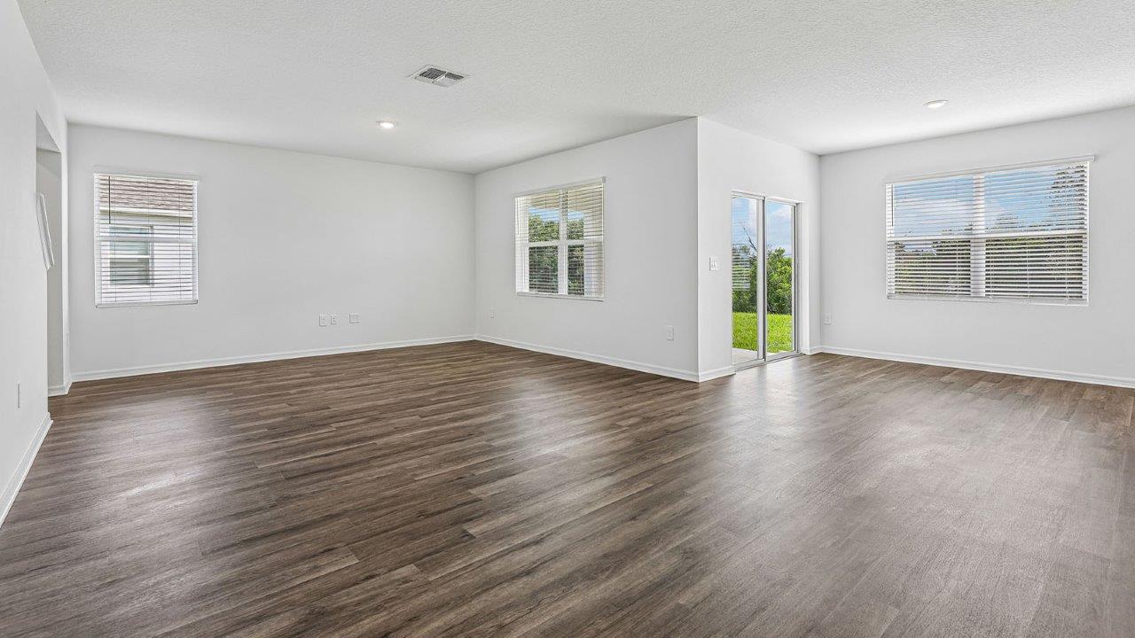 living and dining room view