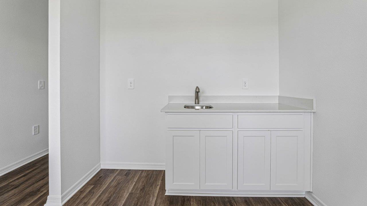 kitchenette with space for fridge