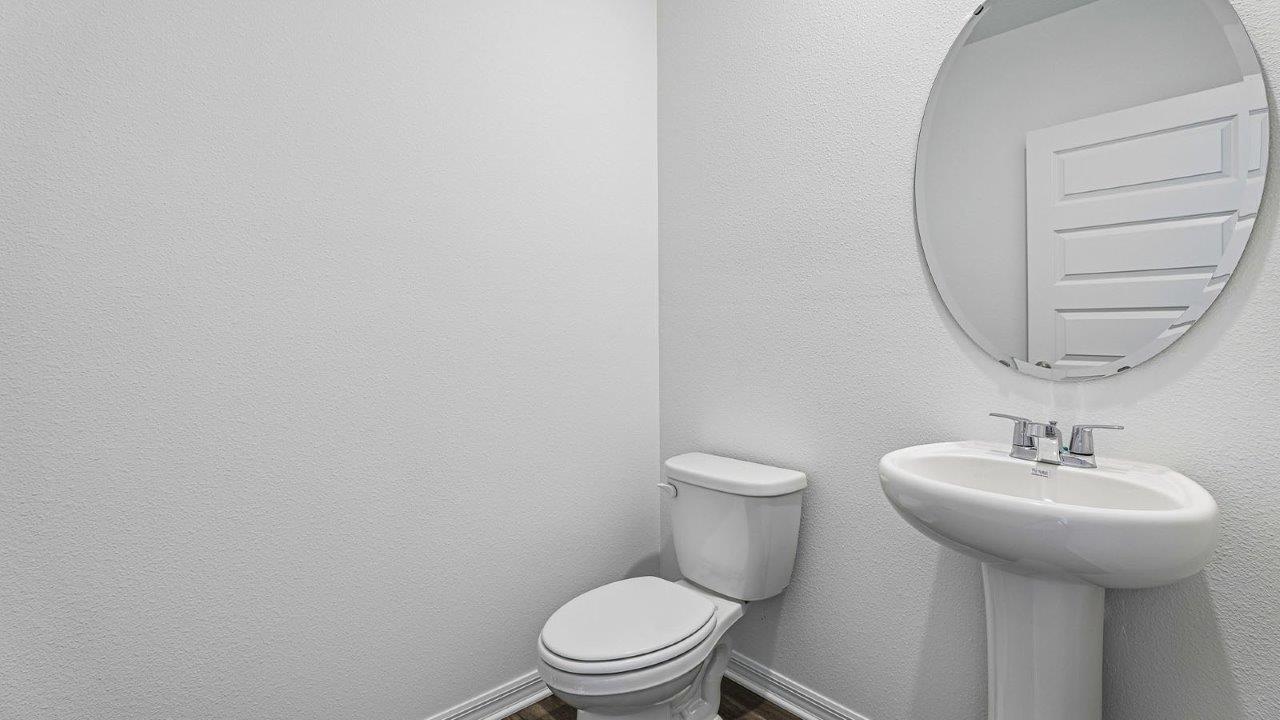 half bathroom downstairs