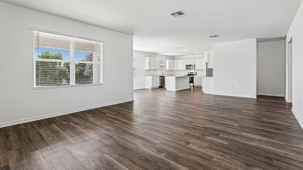 living room with window
