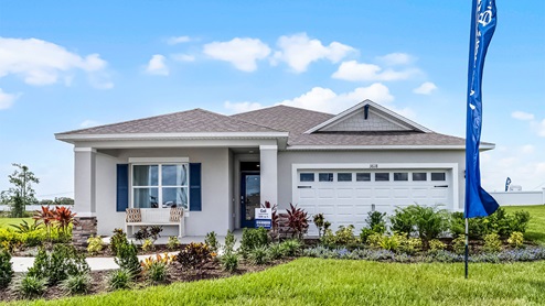 Exterior of the sales center Allex model