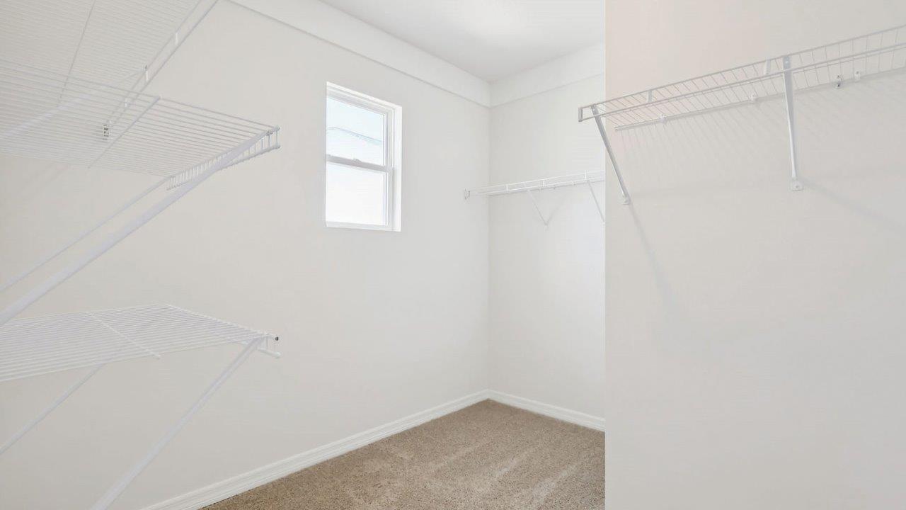 Primary bedroom spacious closet