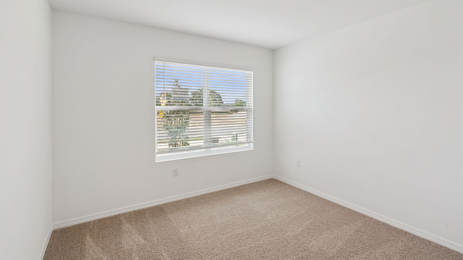 Guest Room with window and carpet flooring