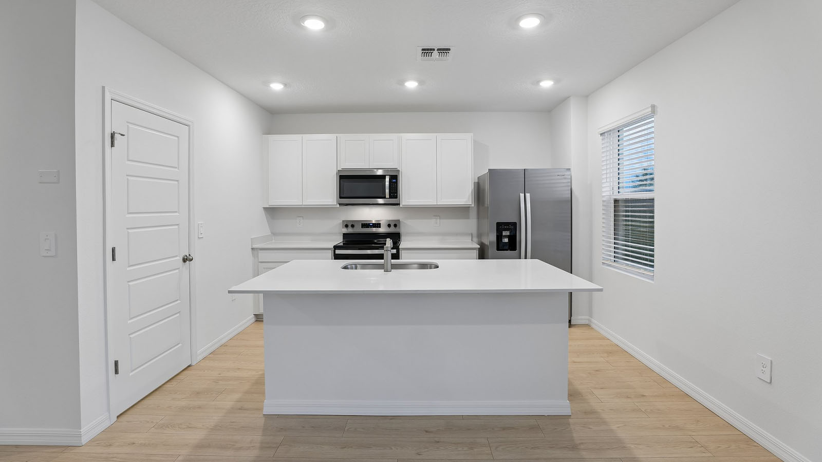 Kitchen with an island