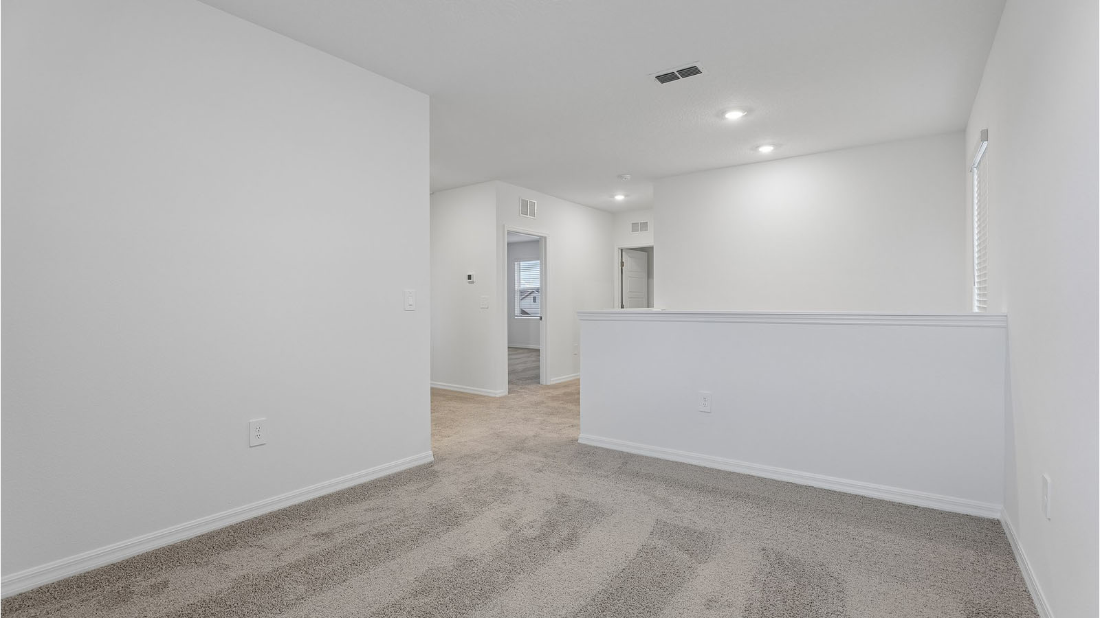 spacious Loft space with carpet