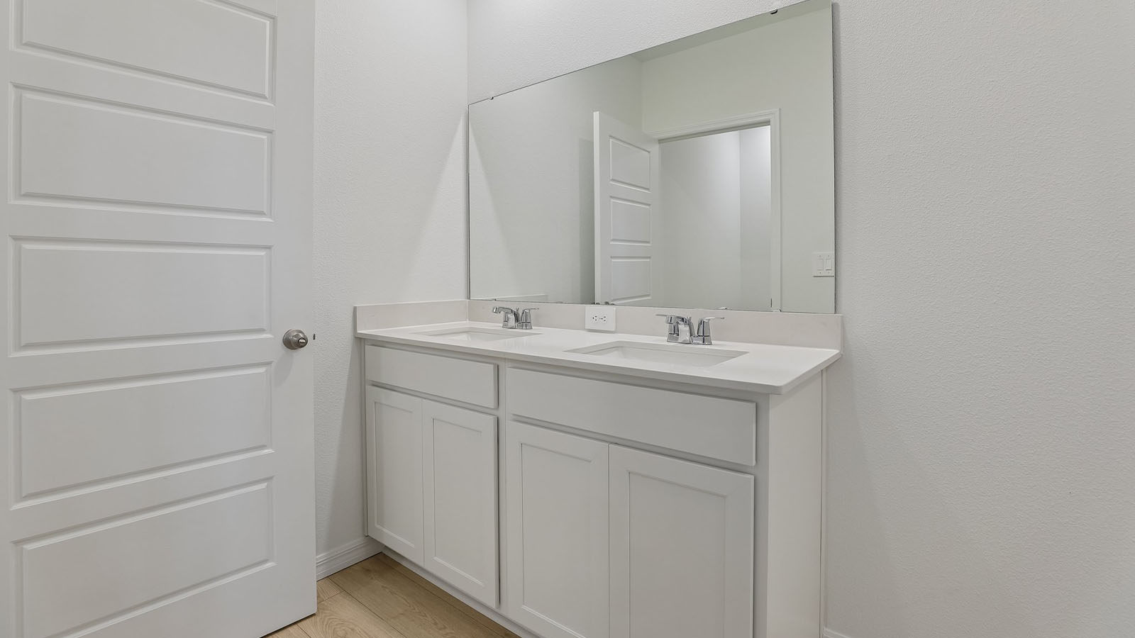 Primary bathroom with double vanity