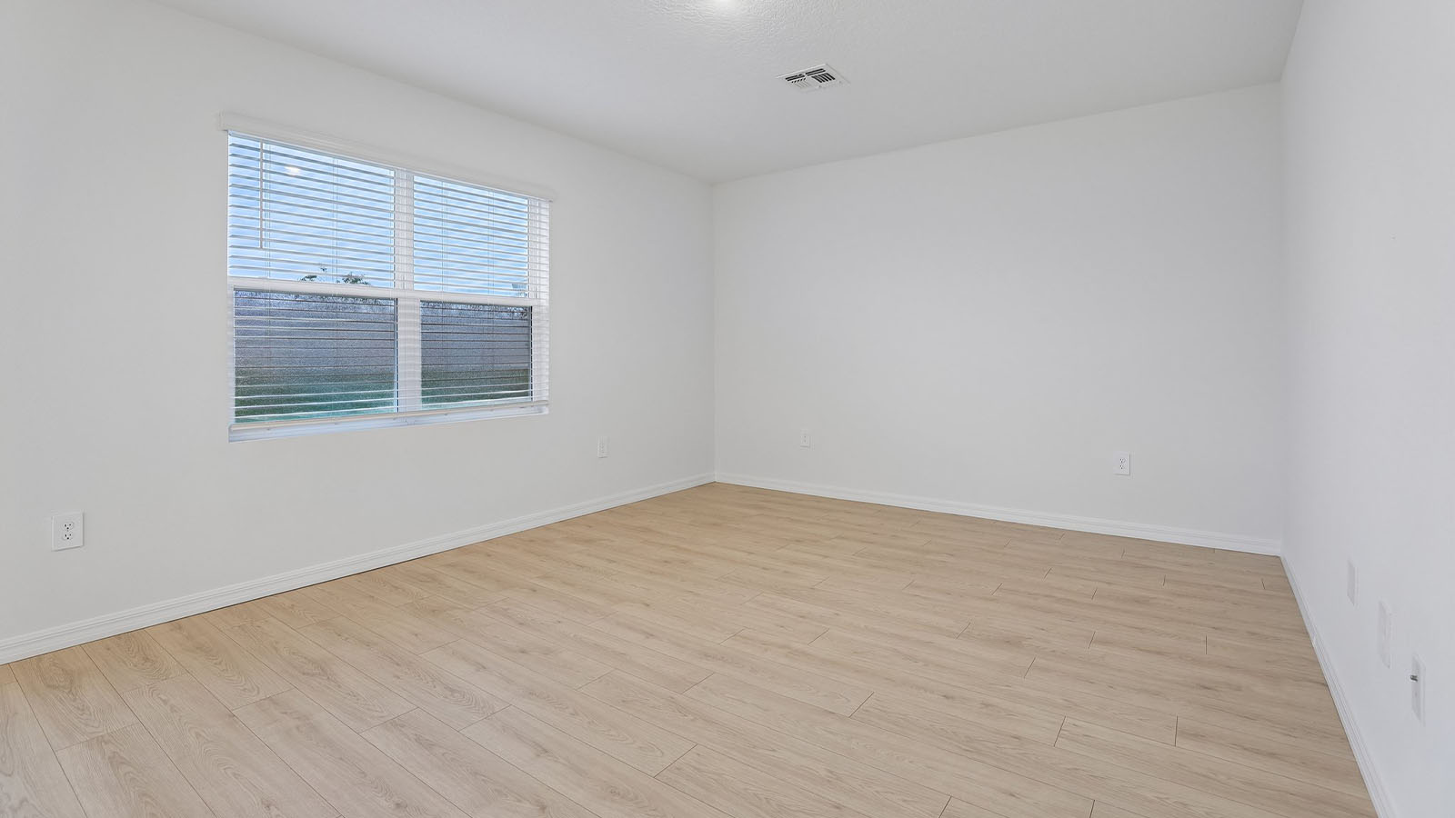 Living room with windows