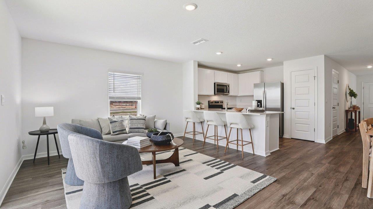 Full view of the spacious living room