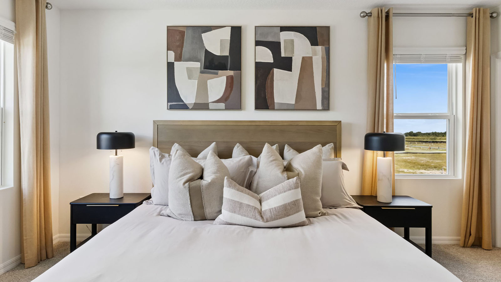 Primary bedroom with King size bed