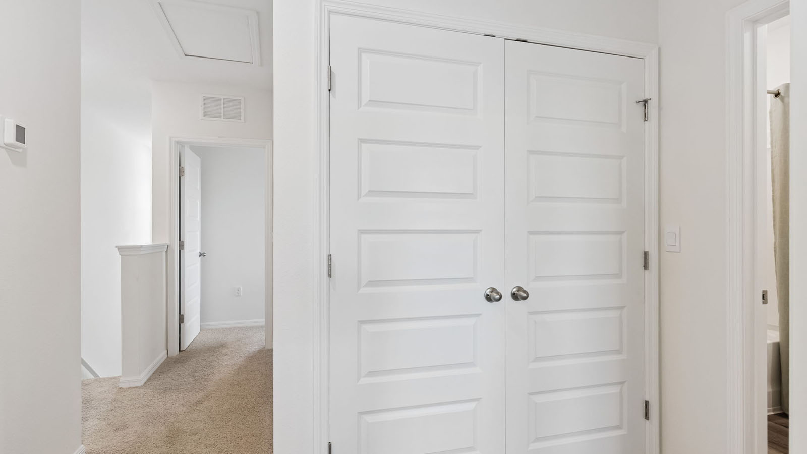 Upstairs laundry closet