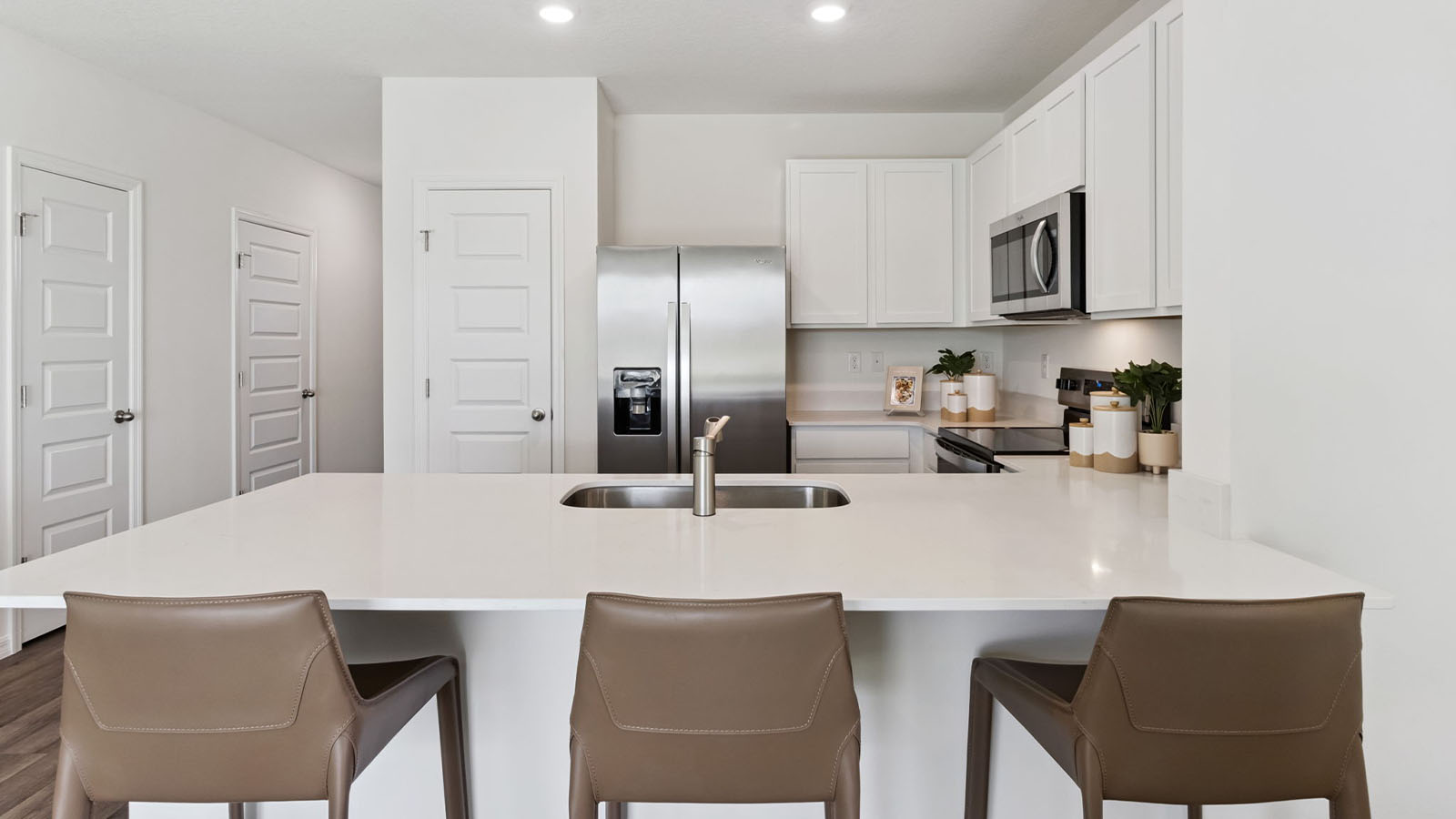 Kitchen with island seating