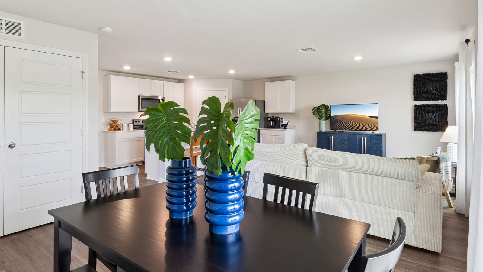 Dining area with dining table