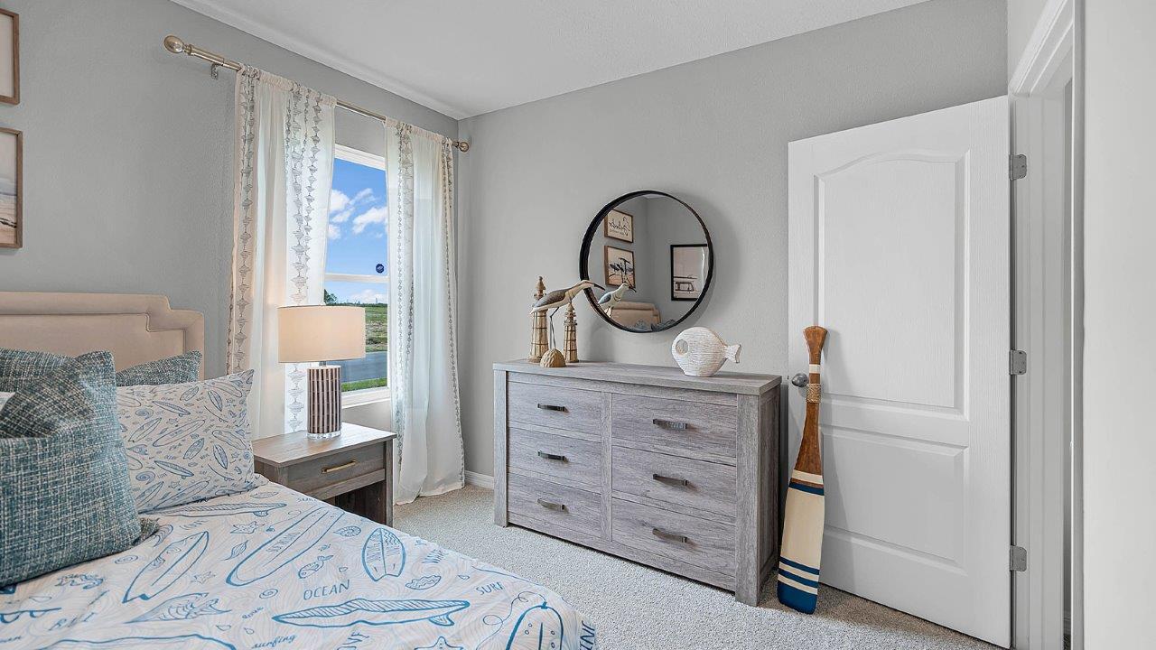 Vanity space in the guest bedroom