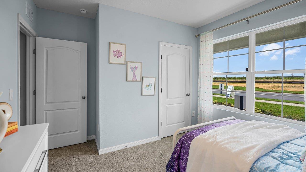 closet space in the guest bedroom