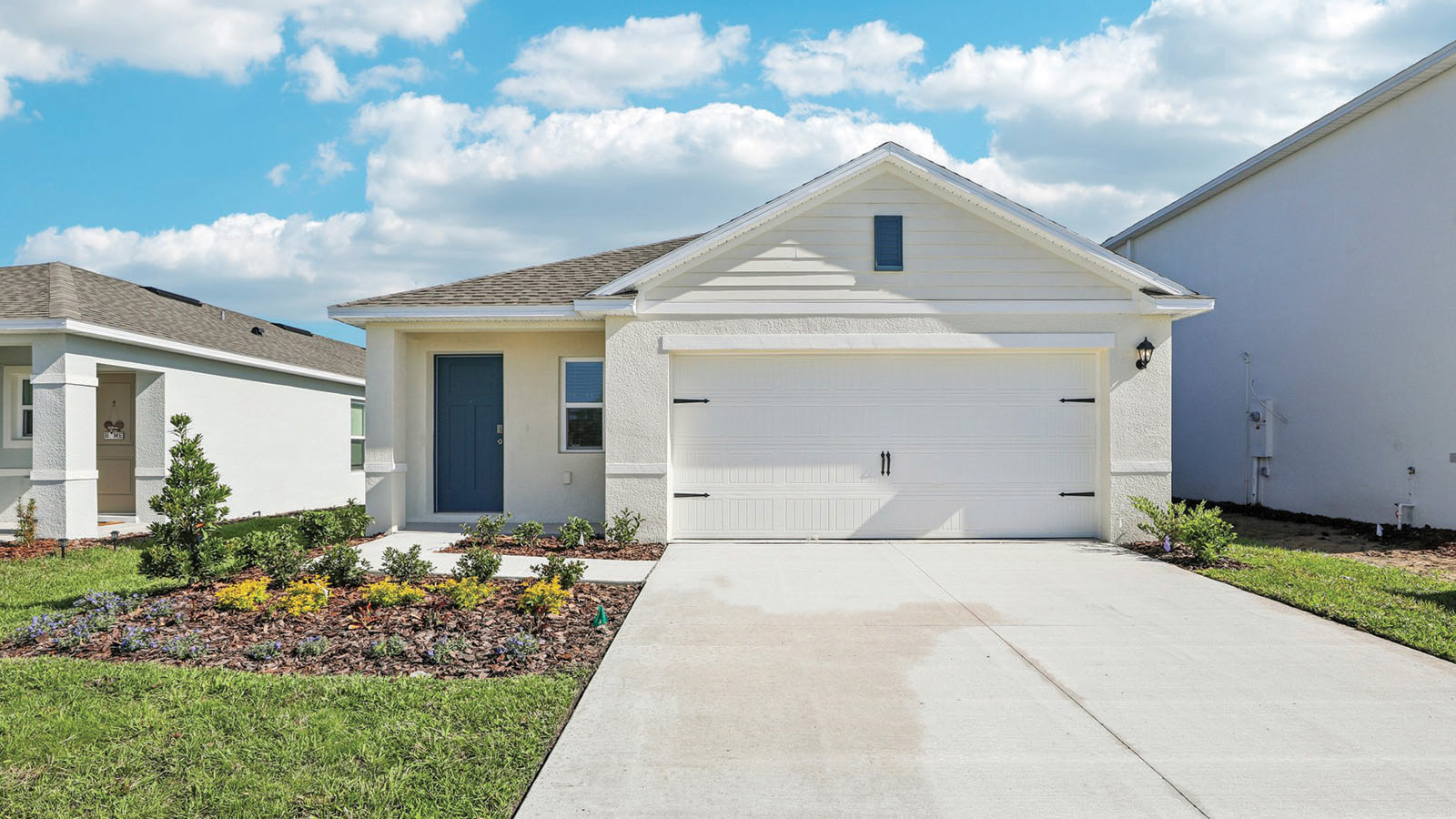 Front Exterior Image of a Single Family Home with 2-car Garage