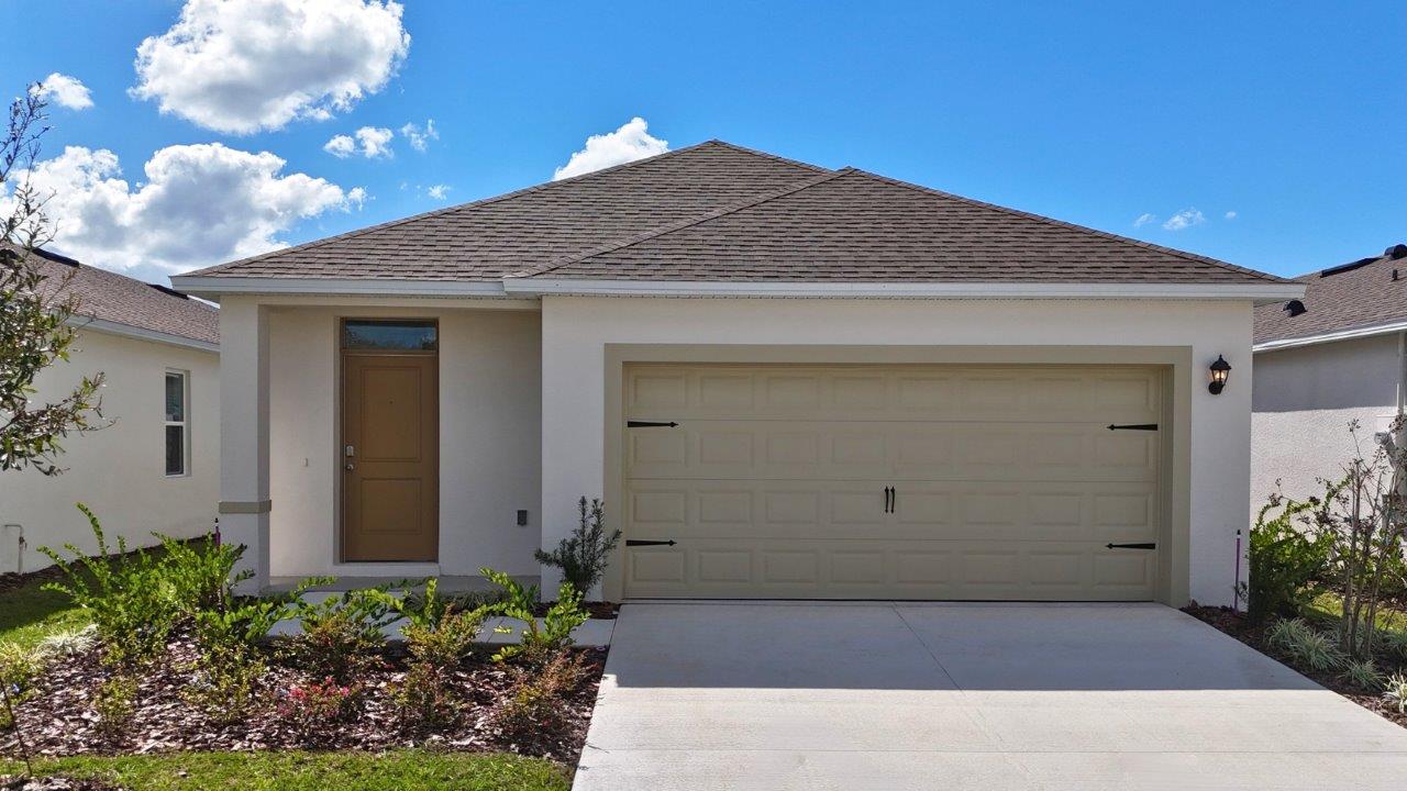 Front Exterior Image of a Single Family Home with 2-car Garage