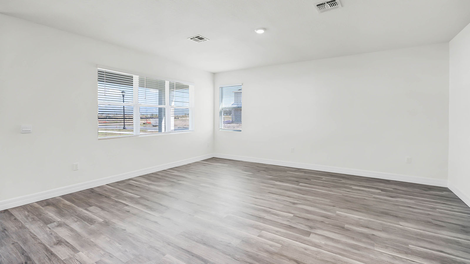 living room with luxury vinyl plank flooring