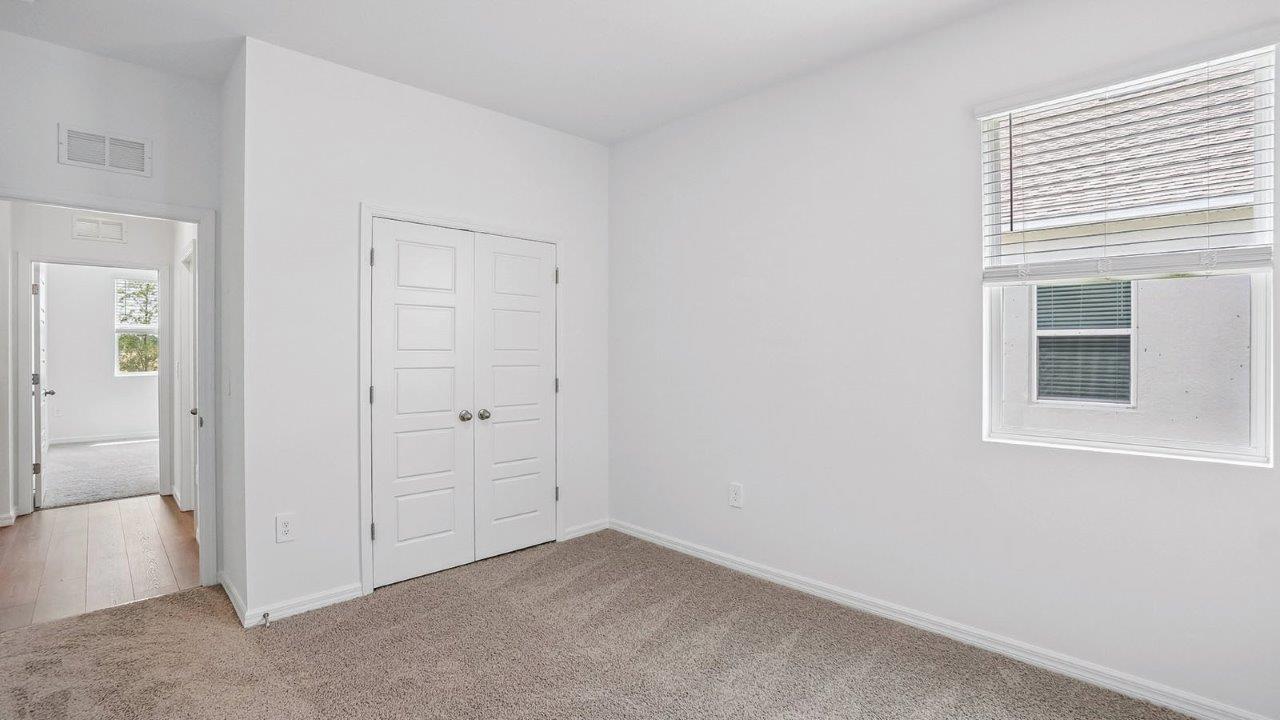 Guest bedroom with closet