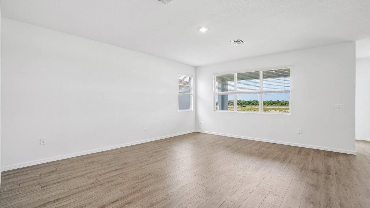 Living room with big window