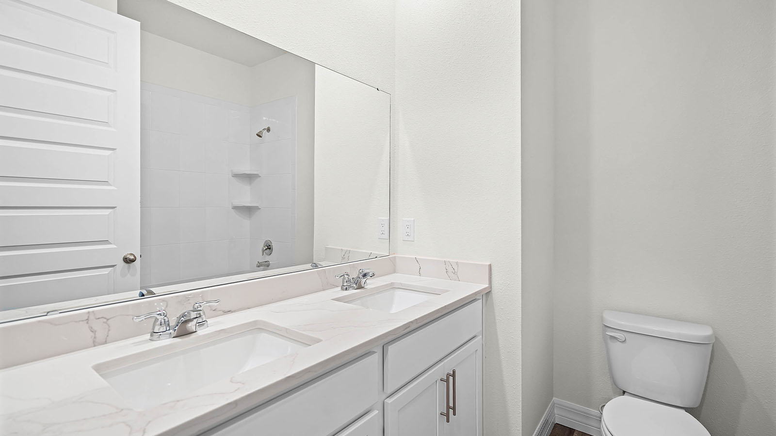 bathroom 3 with sink and white cabinets
