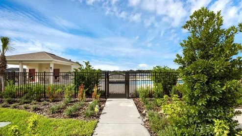 entrance to the pool amenity