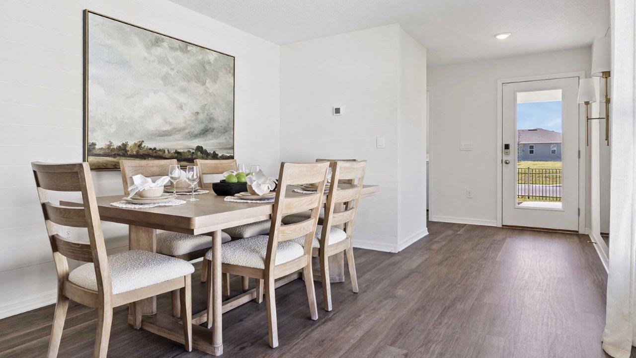dining room with view of entry doorway