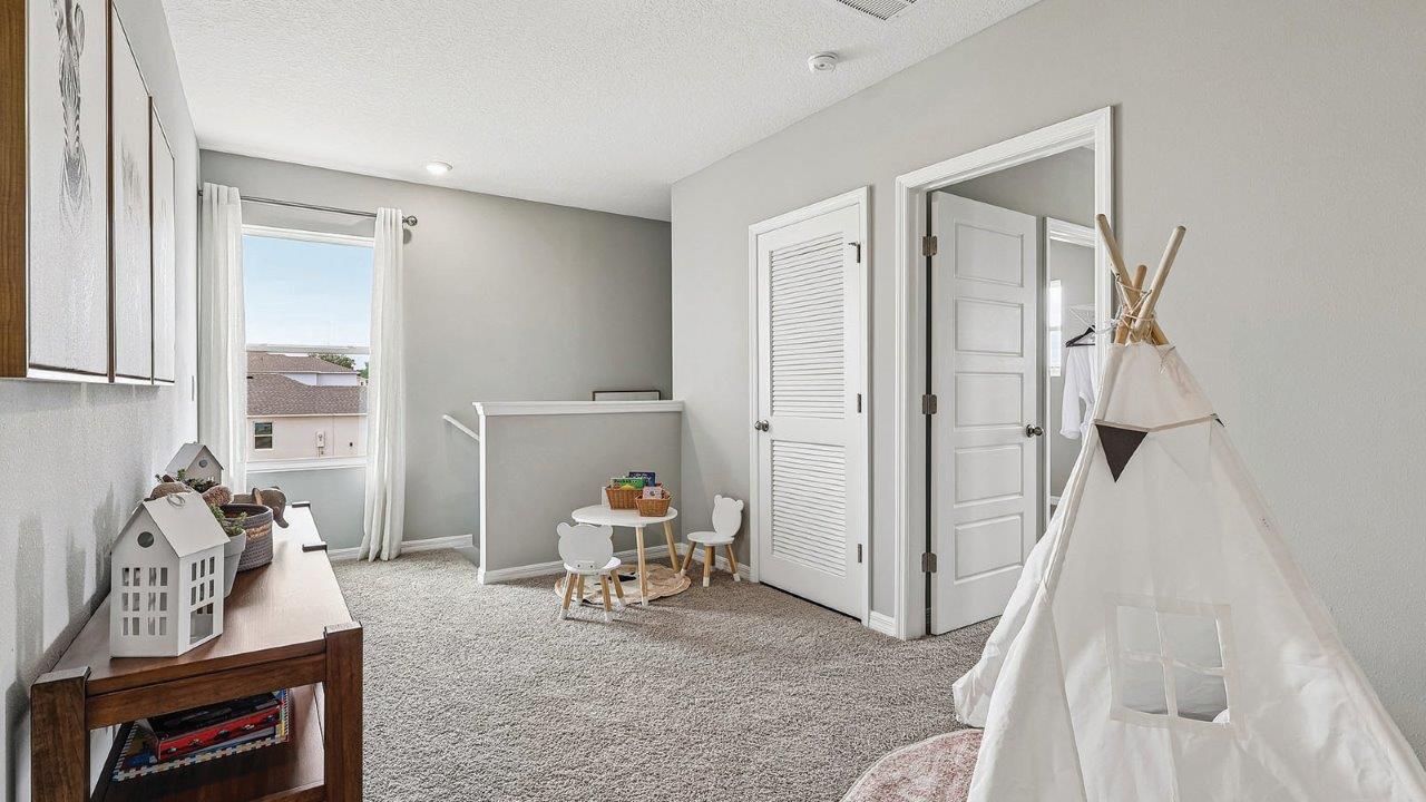 Upstairs loft decorated as kids play area