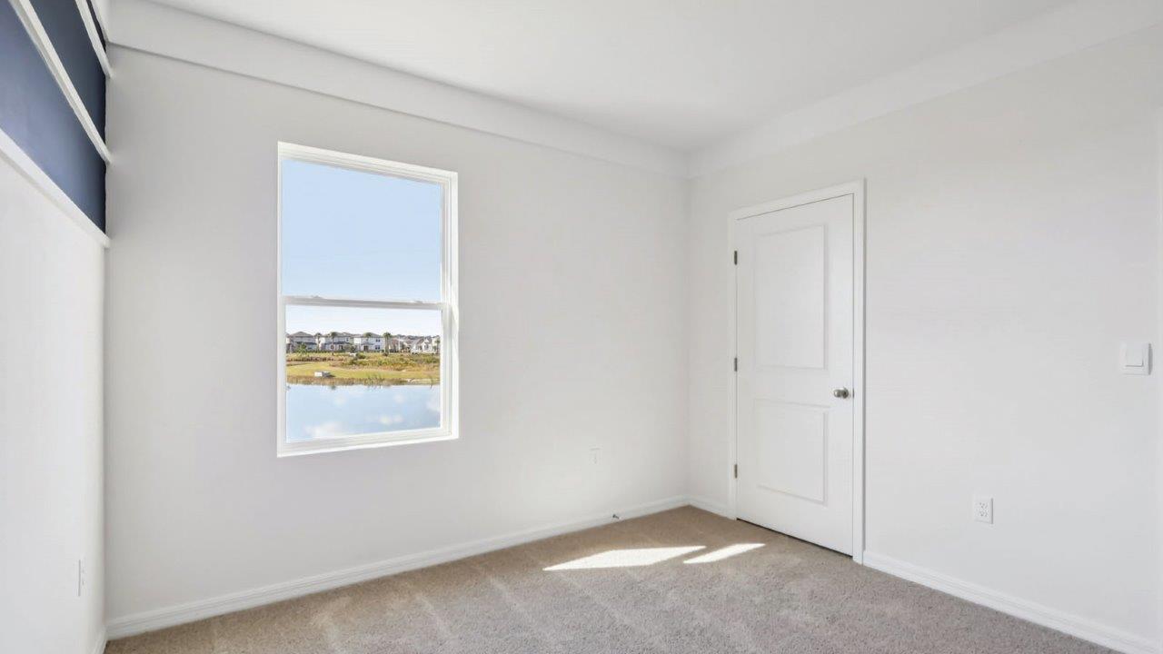 Guest bedroom with closet
