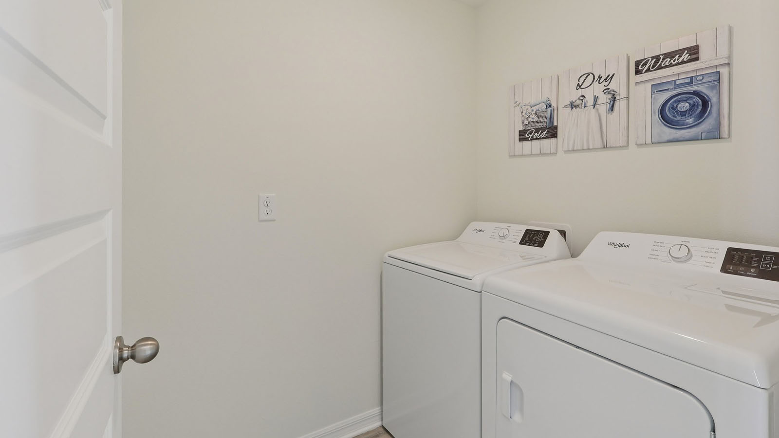 Laundry room with washer and dryer