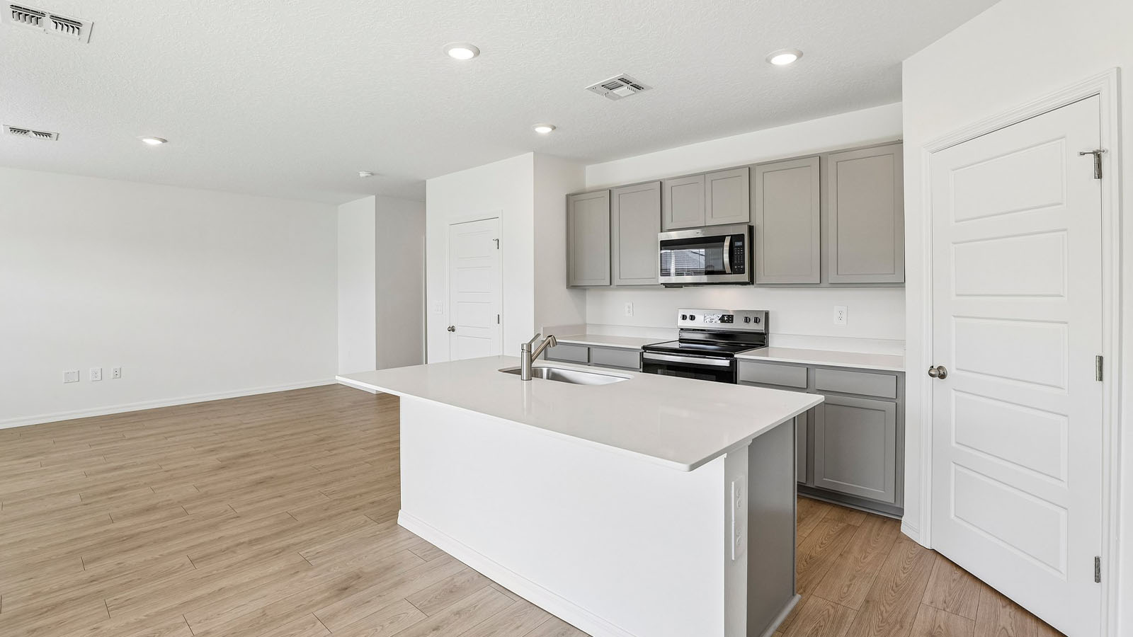 Kitchen from the dining area